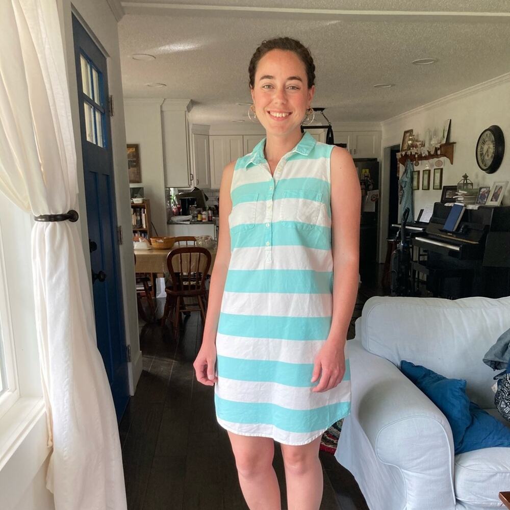 Old Navy Striped Pullover Shirt Dress, Size S